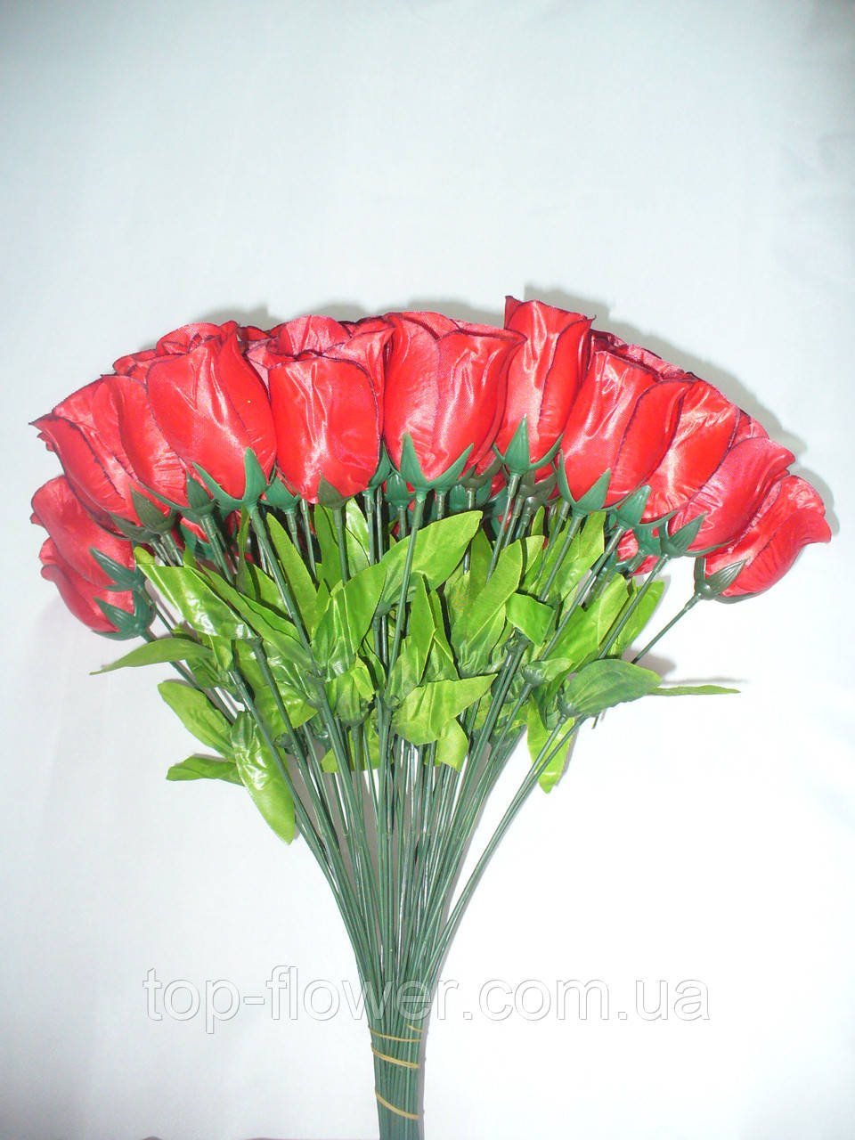 Троянда бутон, 5 кольорів, 40 см (100 шт. в пакованні)