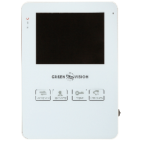 Відеодомофон кольоровий 4" Green Vision GV-051-J-VD4SD білий