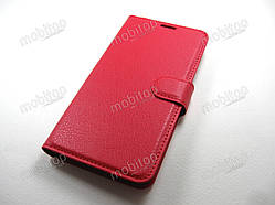 Шкіряний чохол книжка ASUS ZenFone 4 Max ZC554KL (червоний)