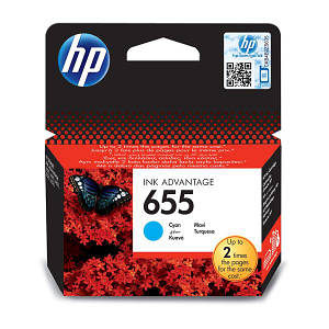 Картридж HP 655 Cyan Deskjet Ink Advantage 3525, 4615, 4625, 5525, 6525 (CZ110AE) 9ml