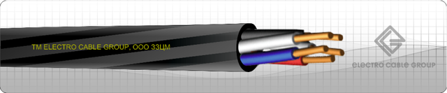 Кабель ВВГнгд 3х10, мідний, силовий, вогнестійкий, для встановлення до 1 кВ 33ЦМ