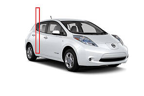 Скло двері заднє трикутник праве XINYI (кватирка) Nissan Leaf ZE0 / AZE0 (10-17), фото 2