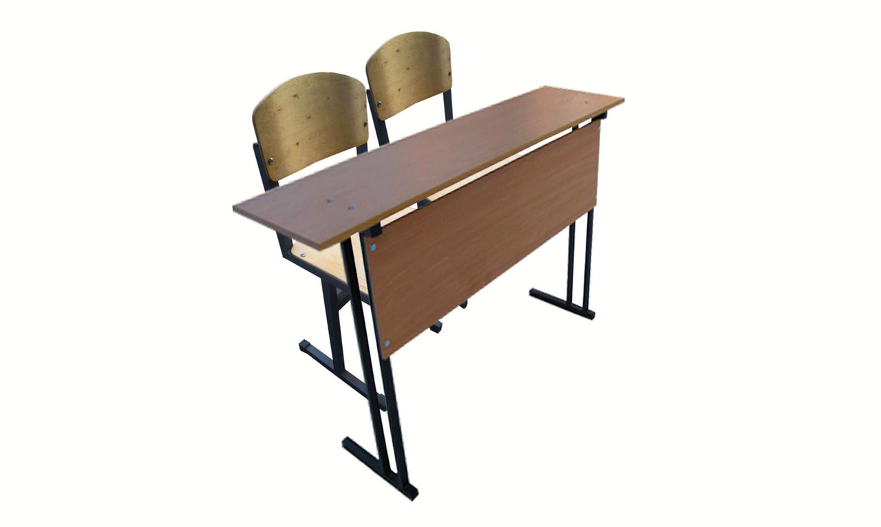 Комплект школьной мебели "Стандарт". Парта двухместная + 2 стула трансформер - фото 1 - id-p17376658