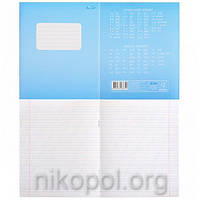 Зошит 12 аркушів коса з додатковою лінією, Фонова "Квітка"