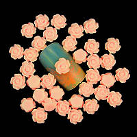 Квіти 8 мм кольору персик