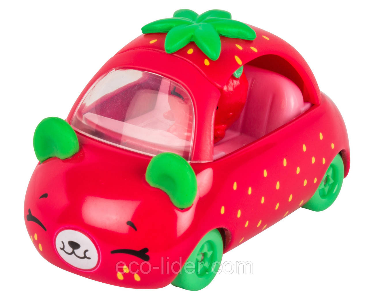 Міні-машинка SHOPKINS CUTIE CARS S1 - ШВИДКА ПОЛУНИЦЯ (з міні-шопкинсом), фото 1
