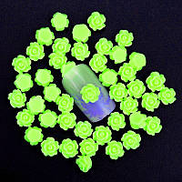 Троянди для інкрустації 8 мм салатова