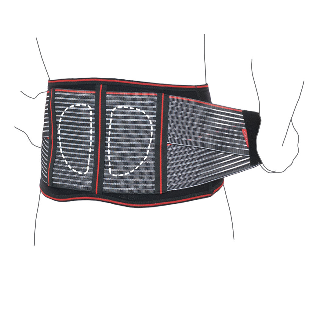 Пояс підтримувальний із нирковими пелотами R3201, фото 1