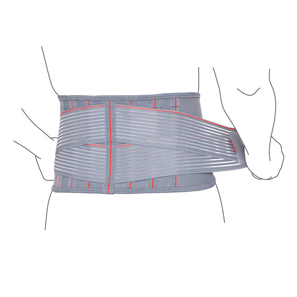 Пояс бандаж для спини підтримувальний з ребрами жорсткості R3205, фото 1