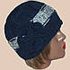 В'язана жіноча шапка і рукавички з мітенками, фото 2