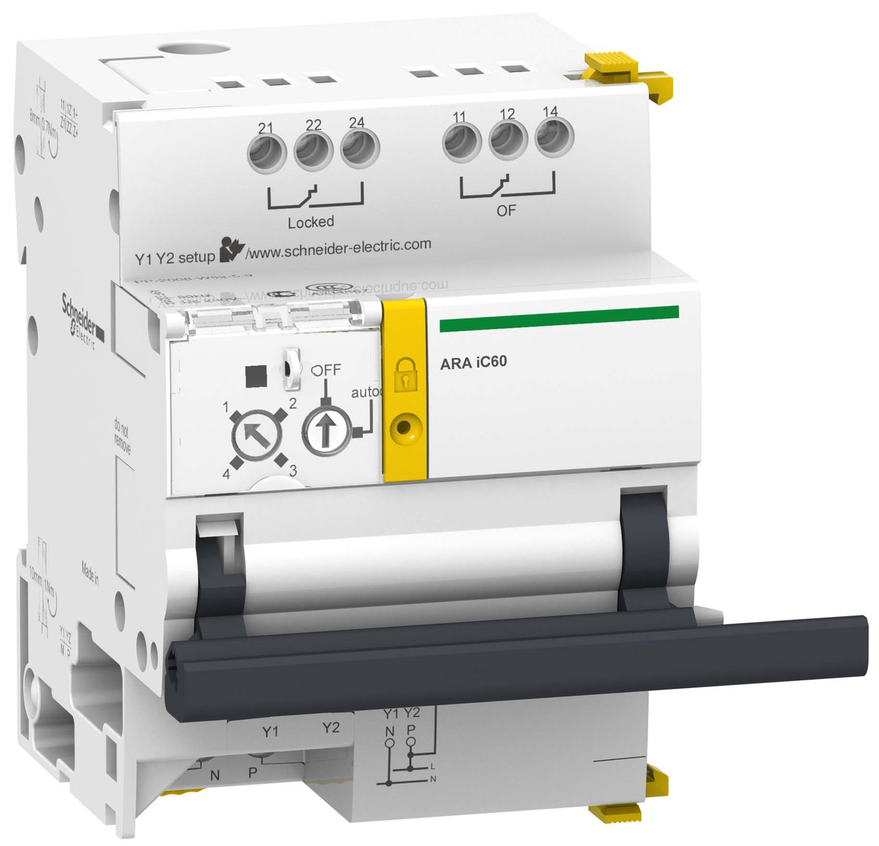 ARA пристрій повторного включення для 1-2 полюсів iC60 230В Schneider Electric (A9C70132)