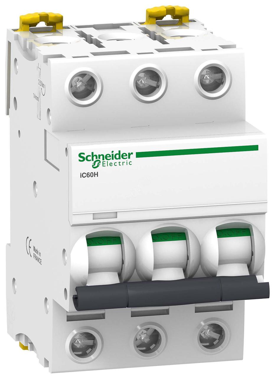 Автоматичний вимикач iC60H 3P 25A B Schneider Electric (A9F88325)