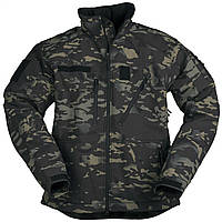 Куртка тактична демісезонна Mil-tec Softshell SCU 14 Multitarn Black