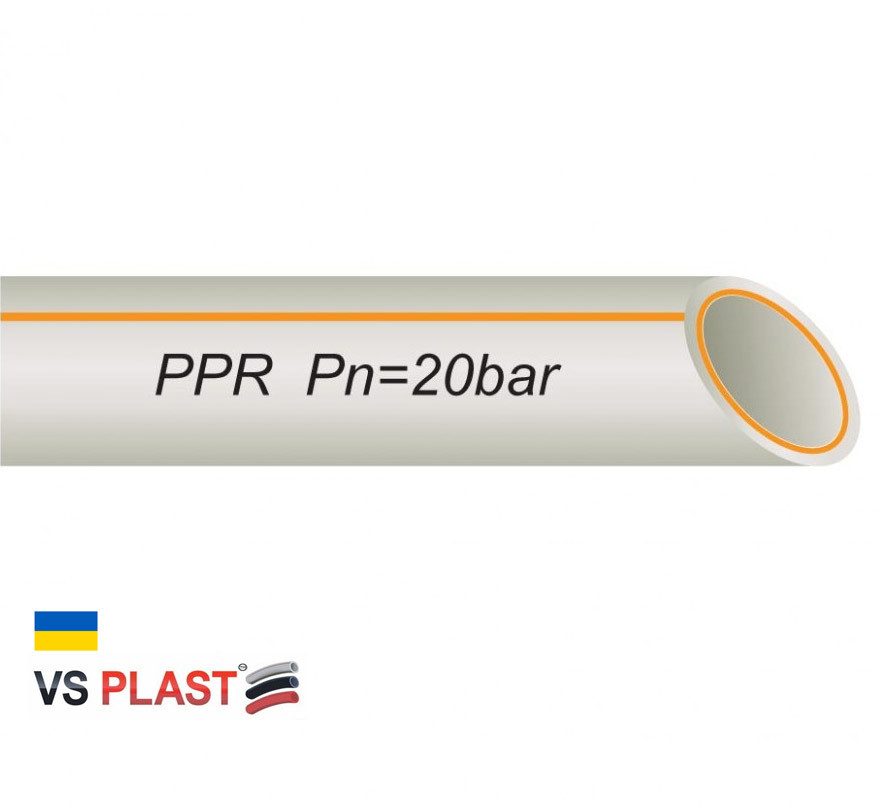Труба VS® FR-PPR PIPE ф 20*3.4 мм зі скловолокном