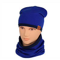 Трикотажний набір Шапка+Снуд  електрик