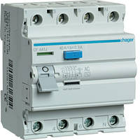 Пристрій захисного вимкнення (УЗВ) 4P 40A 300mA AC HAGER