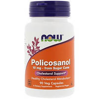 Now Foods, Полікосанол, 10 мг, 90 рослинних капсул