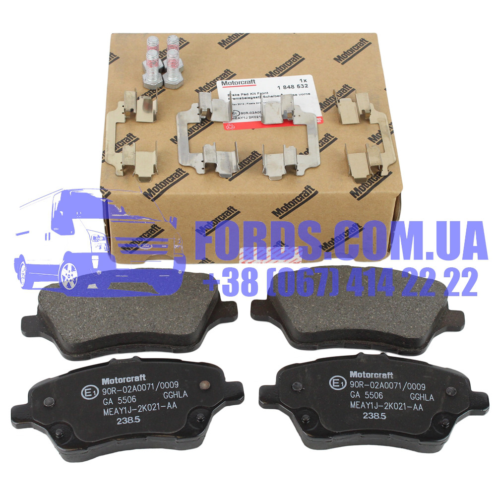 Колодки тормозные передние FORD FIESTA 2013- (1848532/AY1J2K021AA/1848532) ORIGINAL