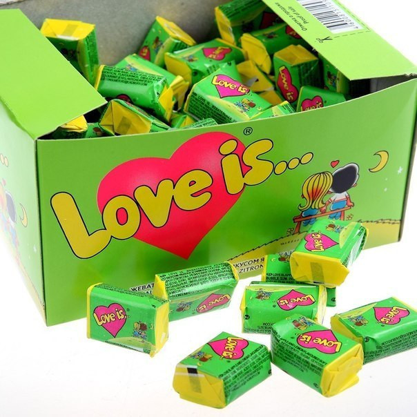 Жучки love is Яблуко — лимон, блок 100 шт.
