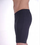 Шорти унісекс для йоги, бігу, спорту Бавовна чорно-сірі, фото 3