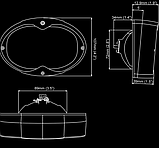 Вбудована фара Nordic N100 HALOGEN F0°, фото 2