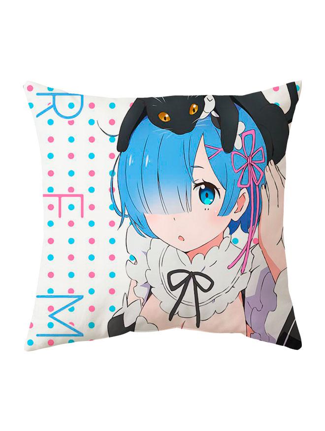 Подушка аніме Re:Zero. Життя з нуля в альтернативному світі / Рем: 40*40 см