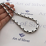 Срібний литий ланцюжок якорного типу. Арт. 0202, фото 5