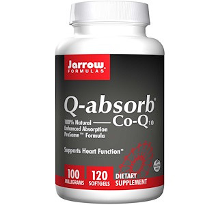 Jarrow Formulas, Q-absorb Co-Q10, 100 мг, 120 капсул