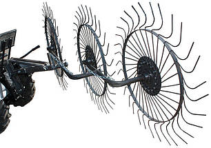 Граблі Сонечко для мототрактора на 3 колеса Полтава, фото 2