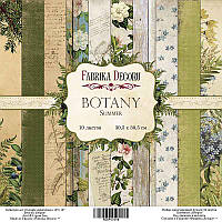 Набір паперу "Botany summer" 30,5 х 30,5 см. 10 аркушів