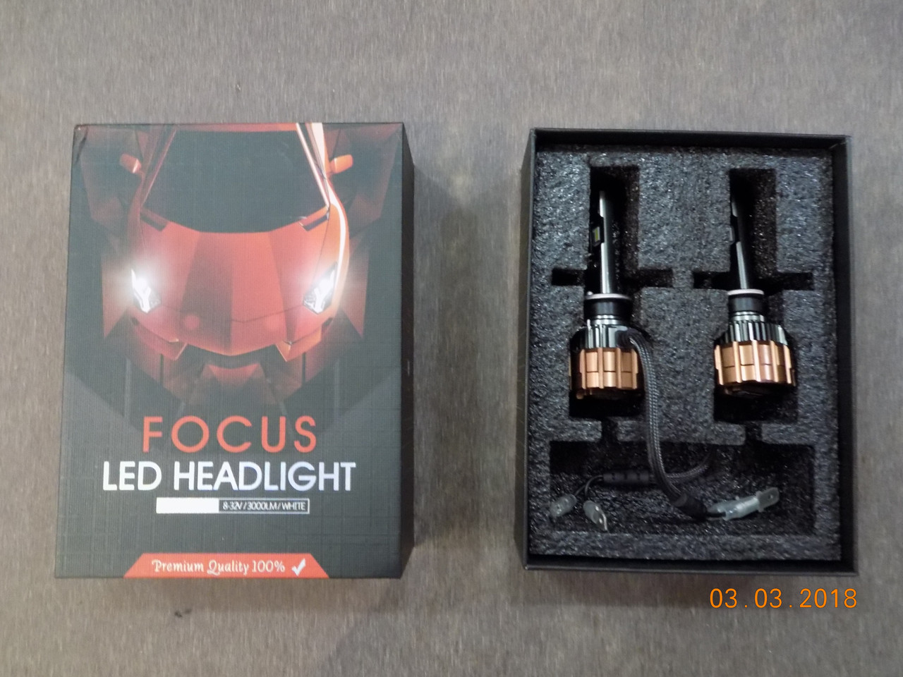 Світлодіодні лампи для автомобільних фар LED Super Bright V6S H1 8-32V 35W 5700 K (виробництво LED,Китай), фото 1