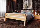Ліжко односпальне з натурального дерева в спальню/дитячу 90х200 Ретро ДОК, фото 8
