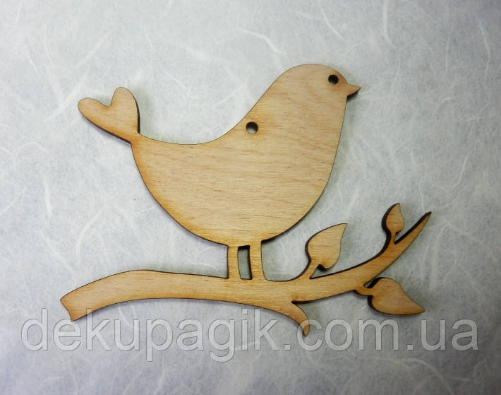 Підвіска Пташка на гілочці 10см (арт150), фото 1