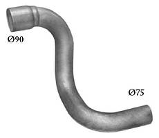 Вихлопна труба Mercedes 814-1317 OM-904LA приймальна друга