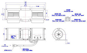 Вентилятор печки автобус Mercedes, Van Hool 24 V 4410025 WST