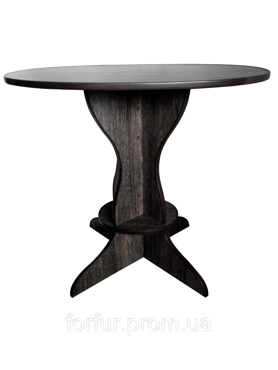 Овальний кухонний стіл розміром стільниці 85 см х 65 см