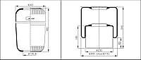 Пневмоподушка 716N MAN, Volvo 3716 AirTech