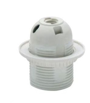 Патрон Е-27 пластиковий з різьбленням 230V/50Hz 4A HL584 Код.56799