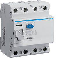 Пристрій захисного вимкнення (УЗВ) 4P 80A 30mA A HAGER