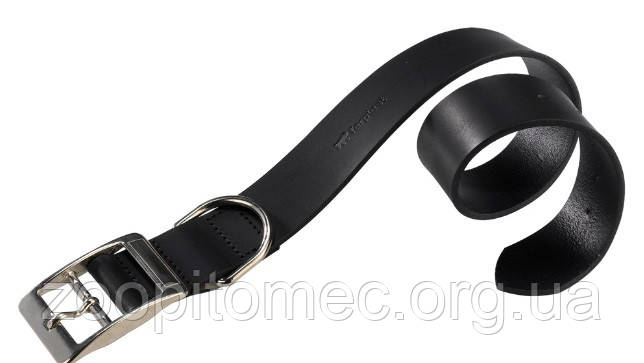 Шкіряний нашийник для собак NATURAL C40/69 COLLAR BLACK ferplast, фото 1