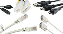 Шнури комп'ютерні USB, mini USB, micro USB, патч-корди, Null vga, Firewire