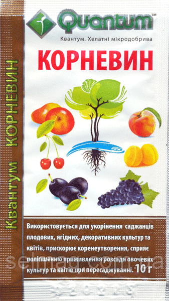 Стимулятор-мікродобриво Корневін Квантум 10 г