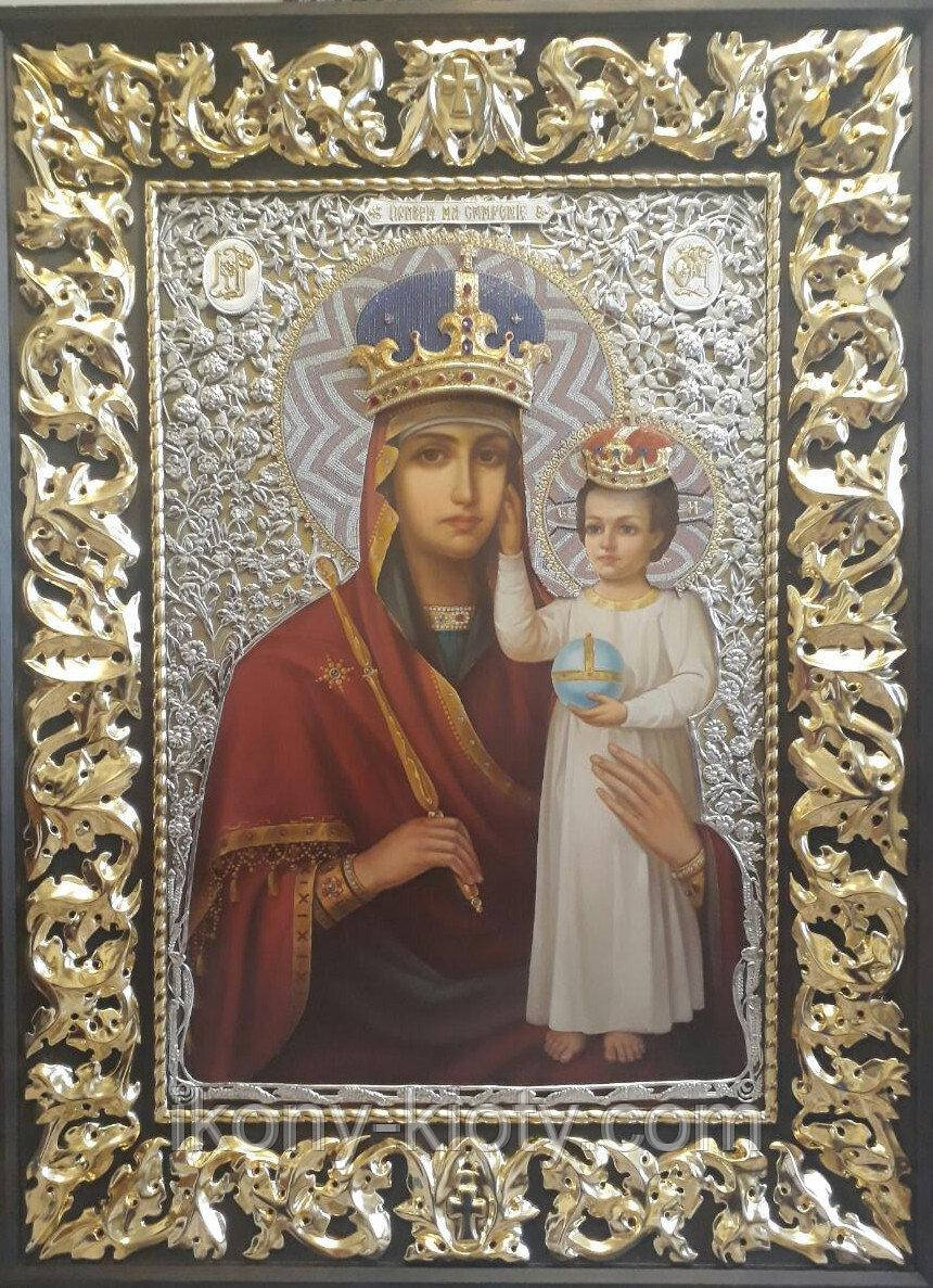 Сусальна позолота різьби для ікони Богородиці "Призри на смирення".