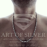 Срібний литий ланцюжок якорного типу. Арт. 0202, фото 2