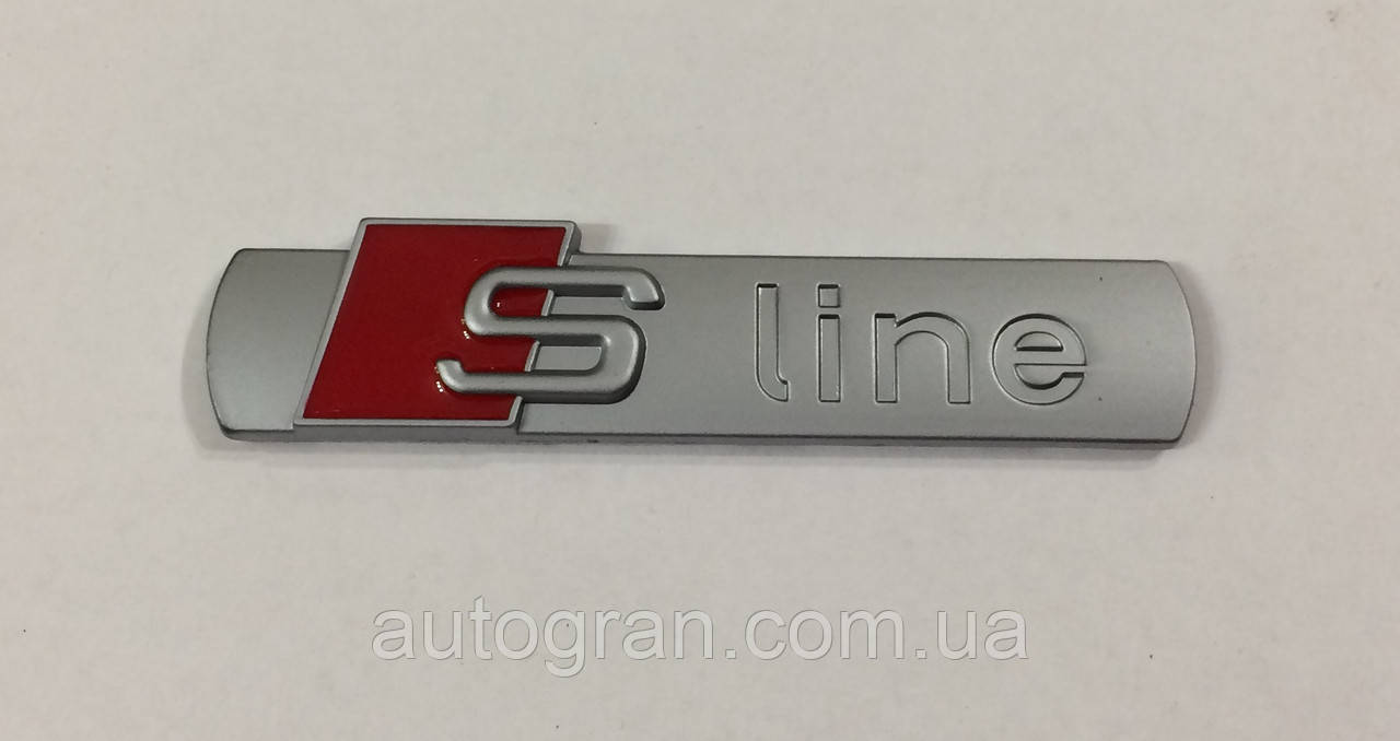 Емблема кузова Audi S-line Sline матова