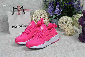 Жіночі кросівки Nike Air Huarache,яскраво рожеві, фото 2