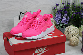 Жіночі кросівки Nike Air Huarache,яскраво рожеві, фото 3