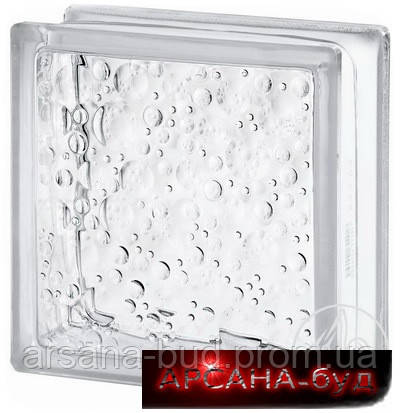 Склоблок "Крапля" Savona 19x19х8 см прозорий Seves Glass (Чехія) зі складу