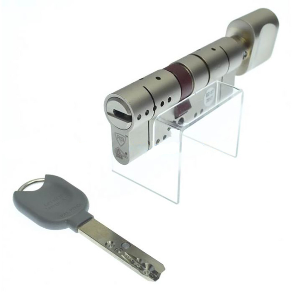 RB-LOCKS Locxis SKG 96 (31×65Т) ключ/тумблер нікель (Ізраїль), фото 1