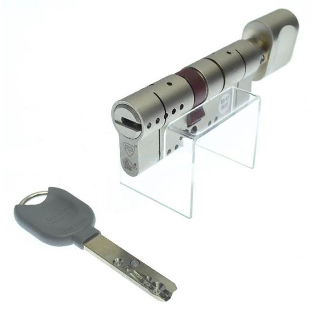 RB-LOCKS Locxis SKG 81 (31×50Т) ключ/тумблер нікель (Ізраїль), фото 1